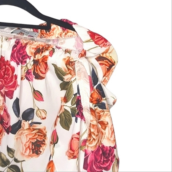 Sheike dress off shoulder mid length floral size 10 - Picture 11 of 16